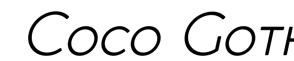  DEMO Coco Gothic Small Caps Light Italic font family download free