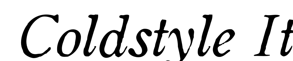  DEMO Coldstyle Italic font family download free