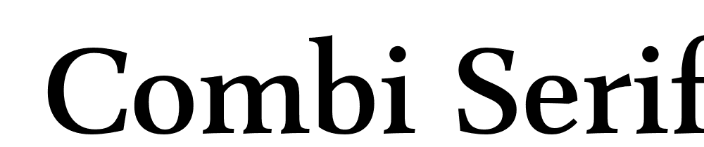  DEMO Combi Serif Medium Regular font family download free