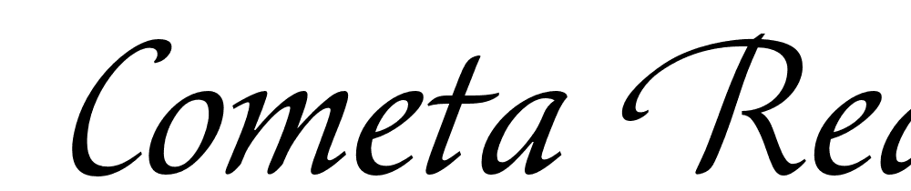  DEMO Cometa Regular font family download free