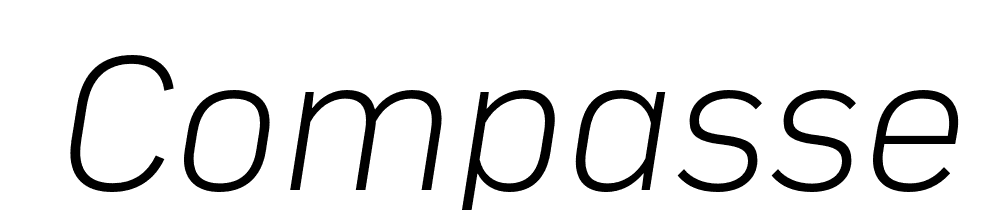  DEMO Compasse ExtraLight Italic font family download free