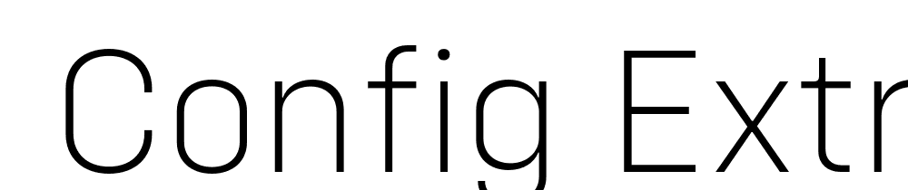  DEMO Config ExtraLight Regular font family download free