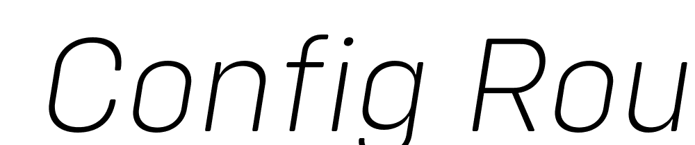  DEMO Config Rounded ExtraLight Italic font family download free