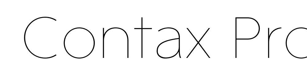  DEMO Contax Pro 25 Ult Lig Regular font family download free