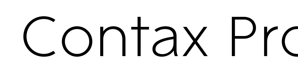  DEMO Contax Pro 45 Lig Regular font family download free