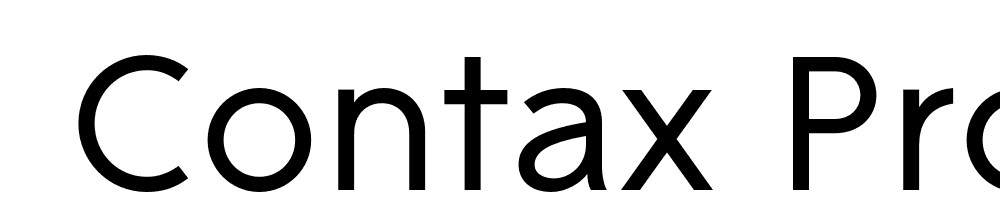  DEMO Contax Pro 55 Regular font family download free