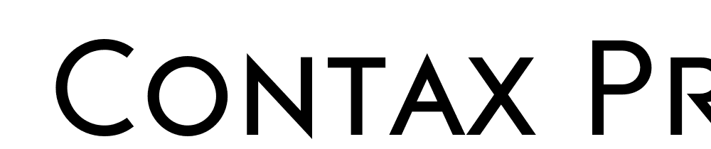  DEMO Contax Pro 55 Sm Cap Regular font family download free