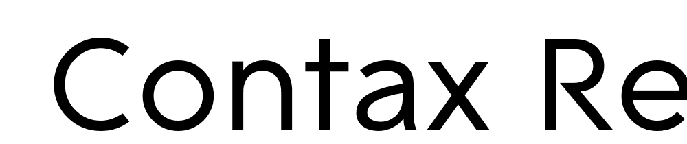  DEMO Contax Regular font family download free