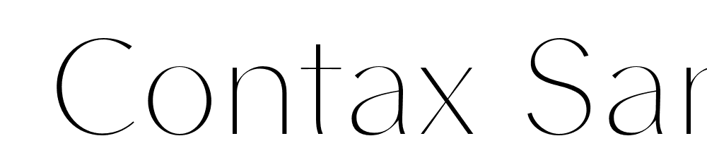  DEMO Contax Sans 25 Regular font family download free