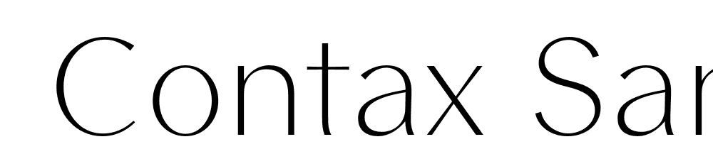  DEMO Contax Sans 35 Regular font family download free