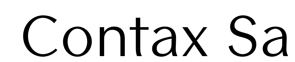  DEMO Contax Sans 55 Regular font family download free