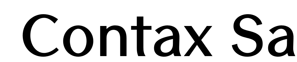  DEMO Contax Sans 75 Regular font family download free