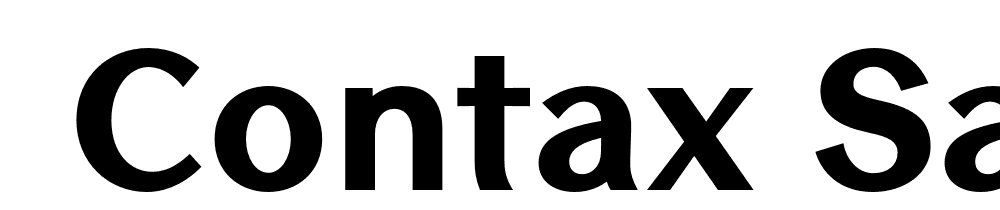  DEMO Contax Sans 85 Regular font family download free