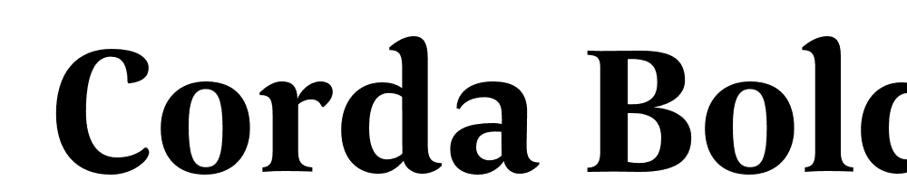  DEMO Corda Bold Regular font family download free