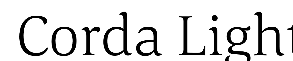  DEMO Corda Light Regular font family download free