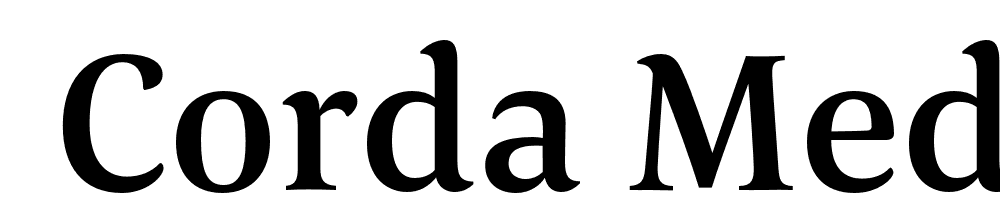  DEMO Corda Medium Regular font family download free