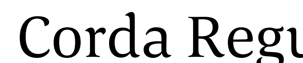  DEMO Corda Regular Regular font family download free