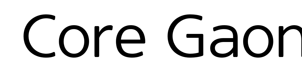  DEMO Core Gaon Regular font family download free