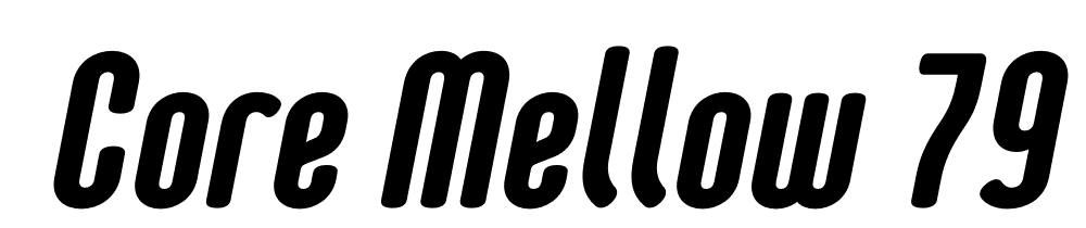  DEMO Core Mellow 79 Cp ExtraBold Italic font family download free