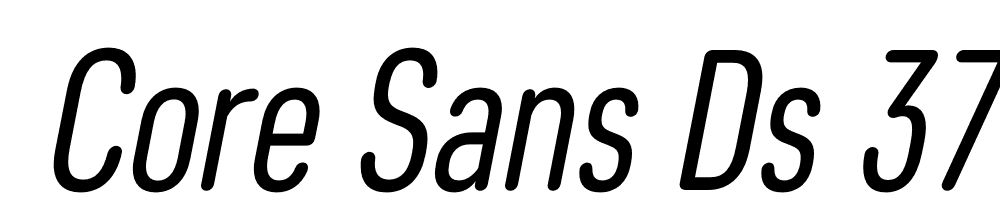  DEMO Core Sans DS 37 Cn Regular Italic font family download free