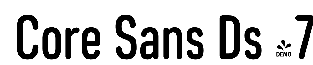  DEMO Core Sans DS 47 Cn Medium Regular font family download free