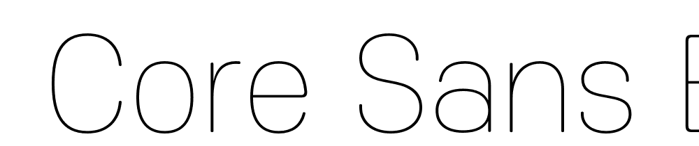  DEMO Core Sans ES 15 Thin Regular font family download free