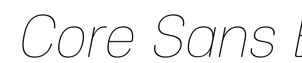  DEMO Core Sans ES 15 Thin Regular font family download free