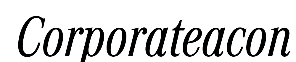  DEMO CorporateACon Italic font family download free