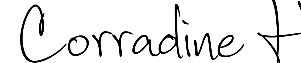  DEMO Corradine Handwriting Regular font family download free