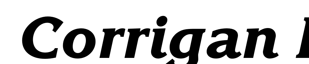  DEMO Corrigan ExtraBold Italic font family download free