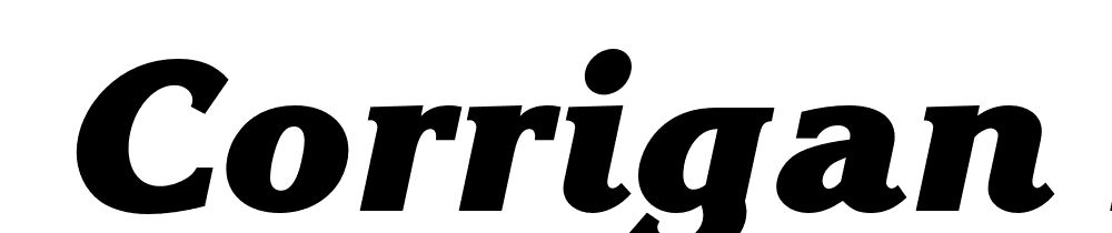  DEMO Corrigan Heavy Italic font family download free