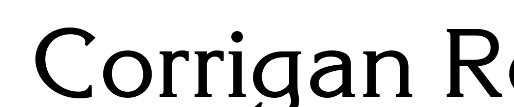  DEMO Corrigan Regular font family download free