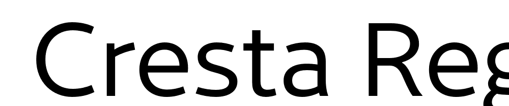  DEMO Cresta Regular font family download free