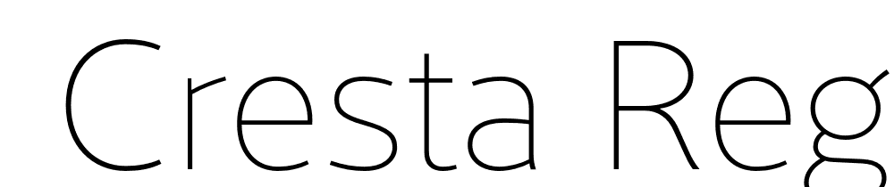  DEMO Cresta Regular font family download free