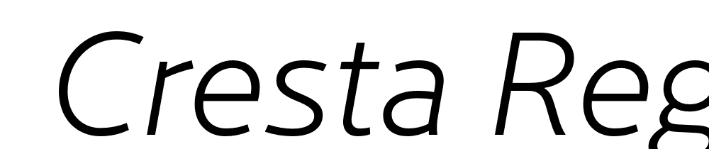  DEMO Cresta Regular font family download free