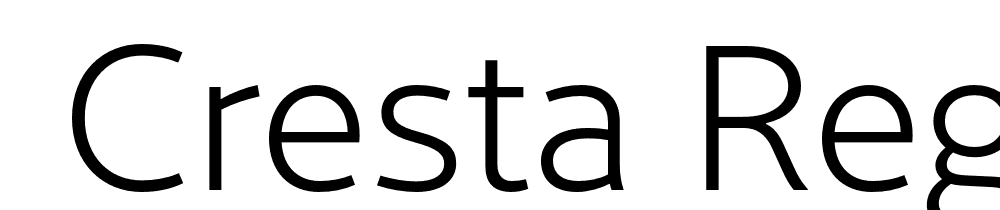  DEMO Cresta Regular font family download free