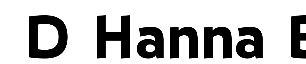  DEMO D Hanna Black font family download free