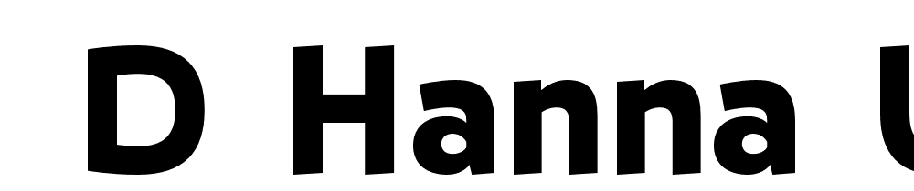  DEMO D Hanna UltraBlack font family download free