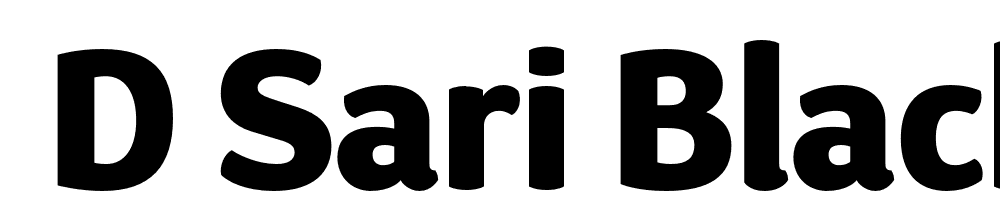  DEMO D Sari Black Black font family download free