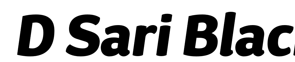  DEMO D Sari Black Black Italic font family download free