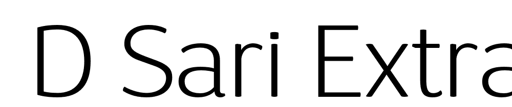  DEMO D Sari ExtraLight ExtraLight font family download free