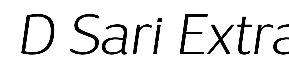  DEMO D Sari ExtraLight ExtraLight Italic font family download free