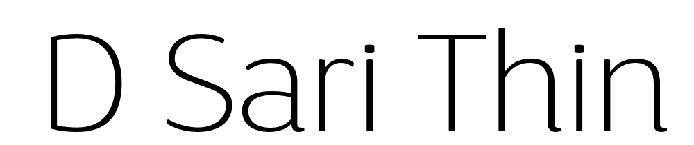  DEMO D Sari Thin Thin font family download free