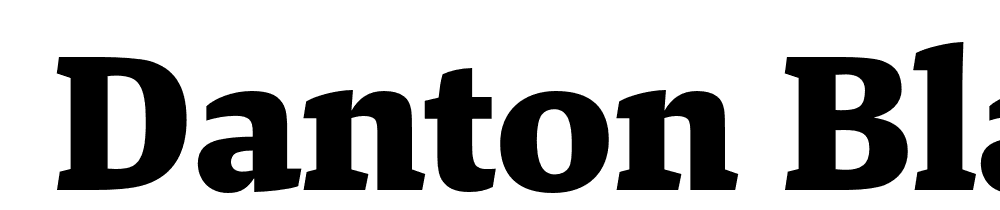  DEMO Danton Black Regular font family download free