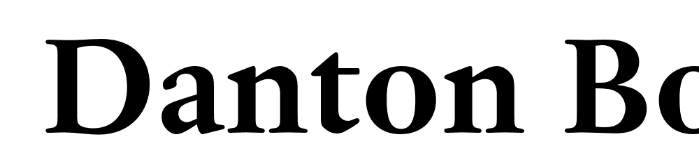  DEMO Danton Bold font family download free