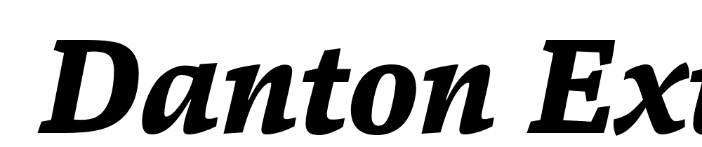  DEMO Danton ExtraBold Italic font family download free