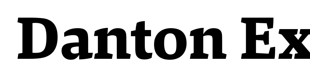  DEMO Danton ExtraBold Regular font family download free