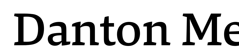  DEMO Danton Medium Regular font family download free