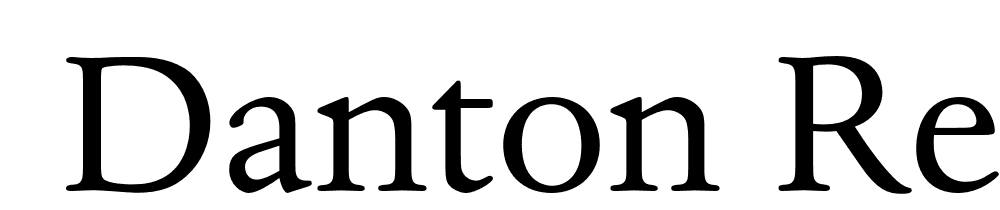  DEMO Danton Regular font family download free