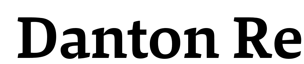  DEMO Danton Regular font family download free